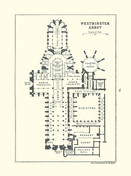 Picture of WESTMINSTER ABBEY LONDON UK - BARTHOLOMEW 1921