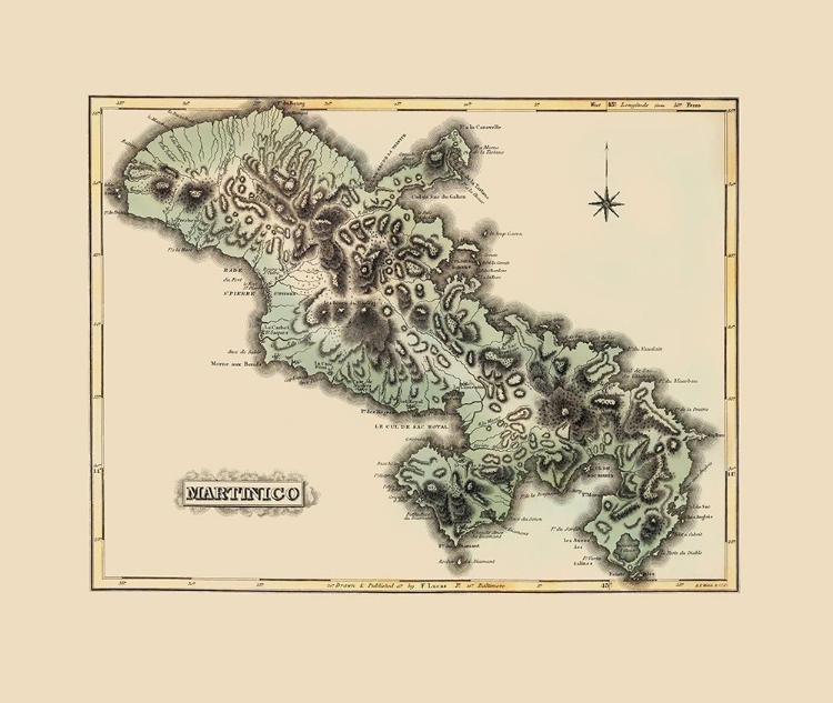 Picture of CARIBBEAN MARTINIQUE - LUCAS 1823