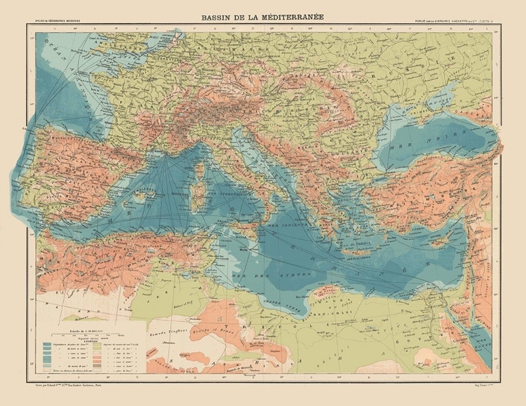 Picture of MEDITERRANEAN BASIN EUROPE - SCHRADER 1908