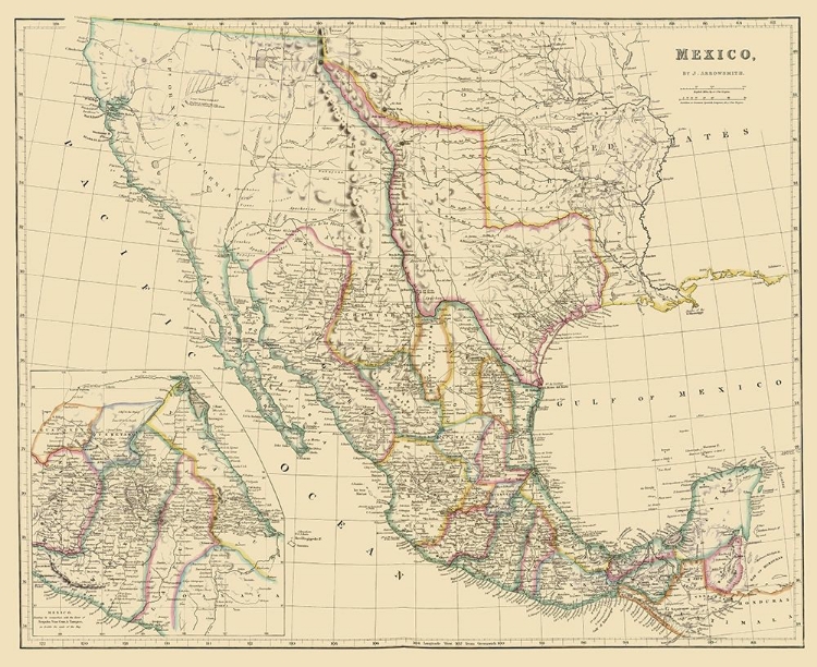 Picture of MEXICO - ARROWSMITH 1844