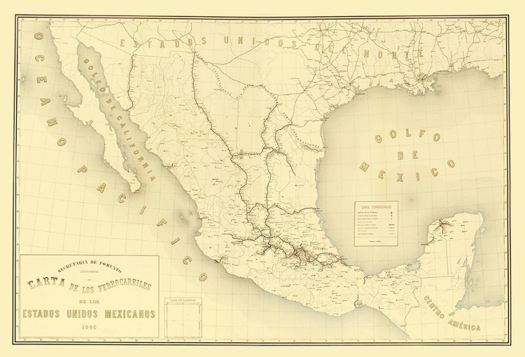 Picture of RAILROADS MEXICO - HERMANOS 1890