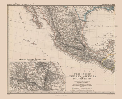 Picture of MOON SURFACE MEXICO - STIELER 1885