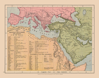 Picture of GENTILE COUNTRIES OLD TESTAMENT MIDDLE EAST