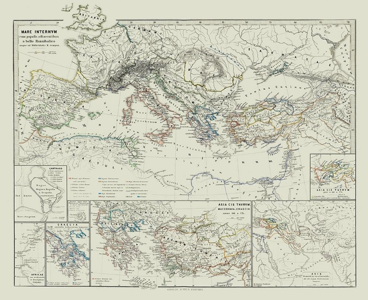 Picture of MEDITERRANEAN ASIA EUROPE - SPRUNER 1865