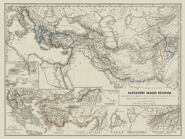 Picture of MIDDLE EAST ALEXANDER THE GREAT - SPRUNER 1865