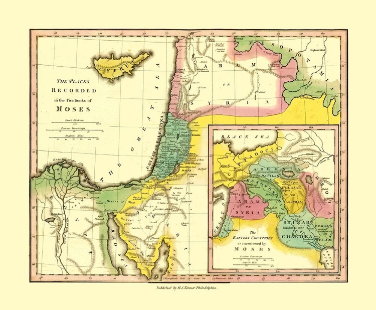 Picture of MIDDLE EAST FIVE BOOKS OF MOSES PLACES