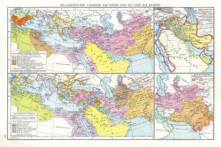 Picture of MIDDLE EAST MUSLIM LANDS 11 TO 12 CENTURY