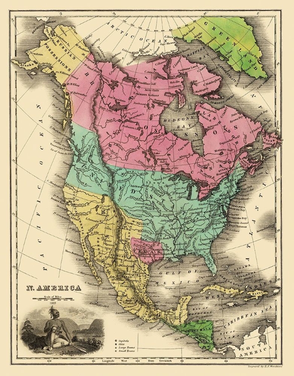 Picture of NORTH AMERICA - SMILEY 1842