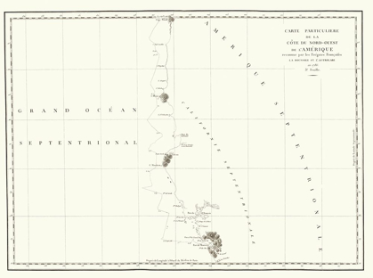 Picture of NORTH AMERICA WESTERN COAST - LA PEROUSE 1786