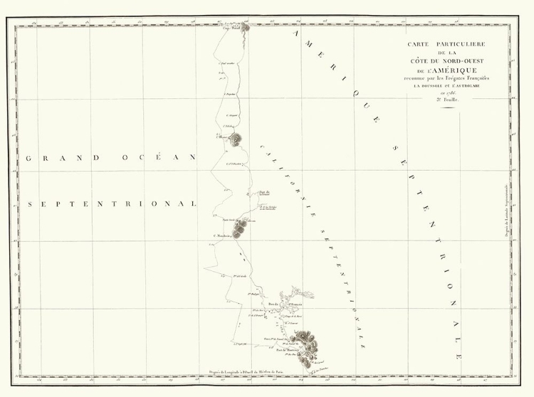 Picture of NORTH AMERICA WESTERN COAST - LA PEROUSE 1786