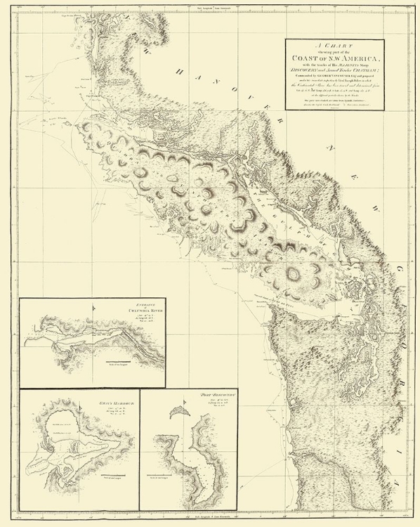 Picture of NORTHWEST AMERICAN COAST - ROBINSON 1798