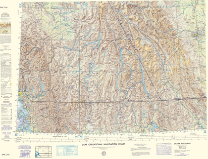 Picture of SELKIRK MOUNTAINS AERONAUTICAL SHEET - USAF 1963