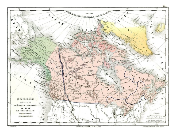 Picture of NORTH AMERICA - CORTAMBERT 1880