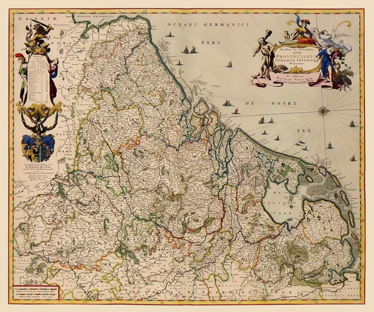 Picture of PROVINCES NETHERLANDS - VISSCHER 1681