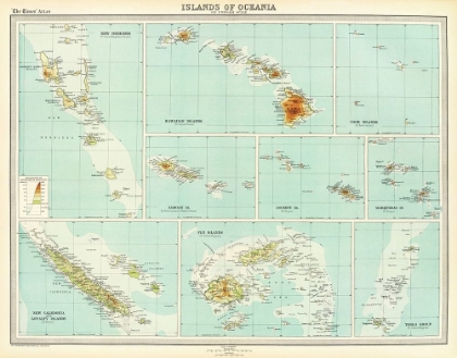 Picture of OCEANIA ISLANDS - BARTHOLOMEW 1922