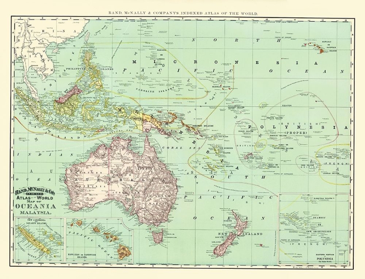 Picture of OCEANIA MALAYSIA - RAND MCNALLY 1892