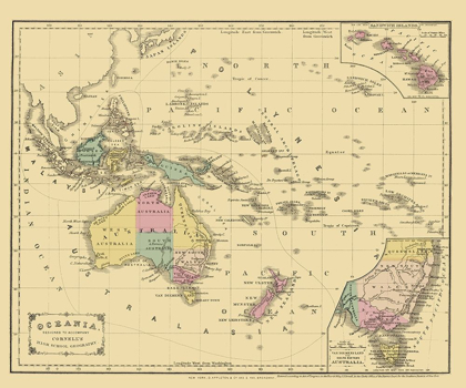 Picture of PACIFIC OCEANIA - APPLETON 1856