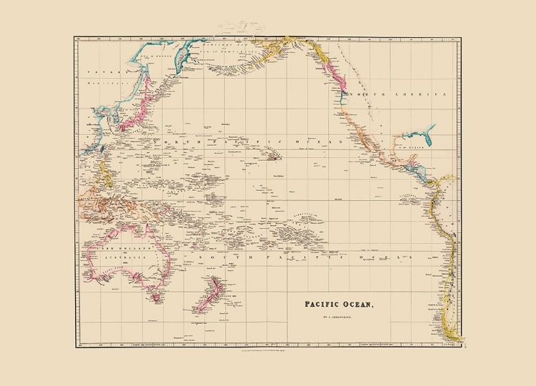 Picture of PACIFIC OCEAN - ARROWSMITH 1844