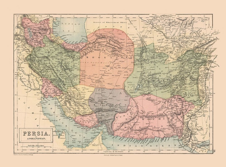 Picture of MIDDLE EAST PERSIA AFGHANISTAN - BLACK 1867