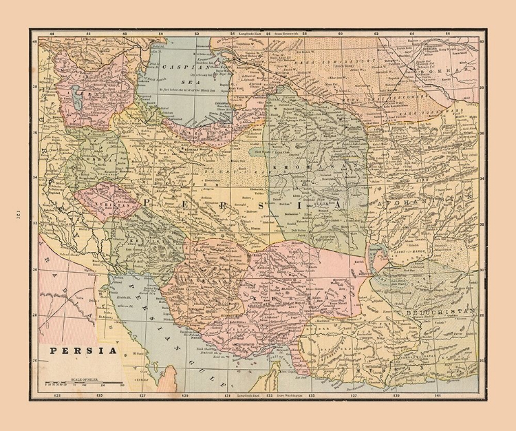 Picture of MIDDLE EAST PERSIA - CRAM 1888