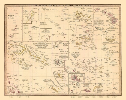 Picture of POLYNESIAN ISLANDS OCEANIA - CHAPMAN 1840