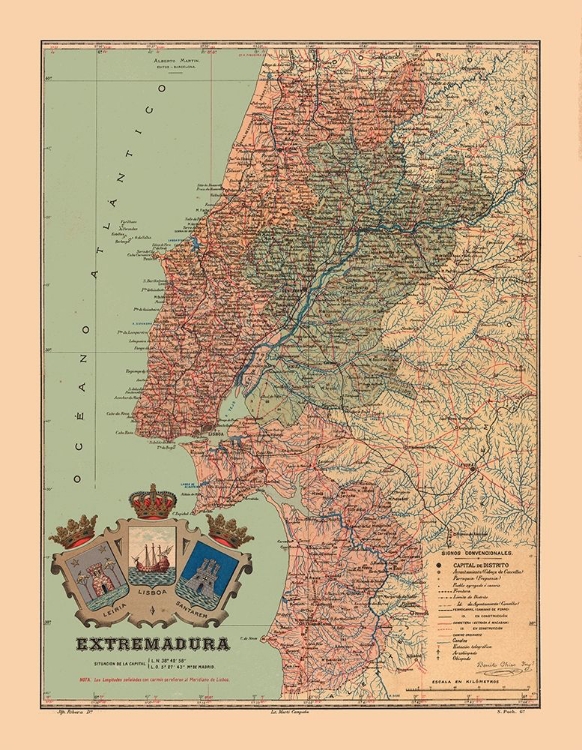 Picture of EUROPE PORTUGAL ESTREMADURA - MARTINE 1904