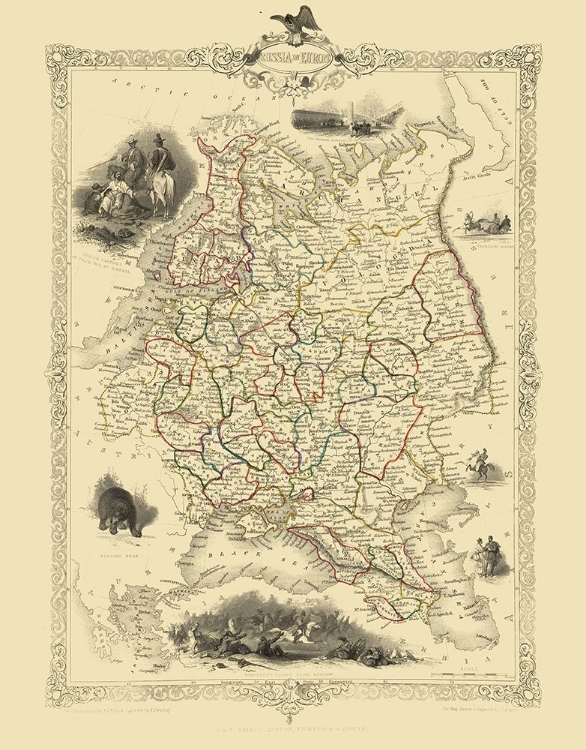 Picture of EUROPE RUSSIA - TALLIS 1851