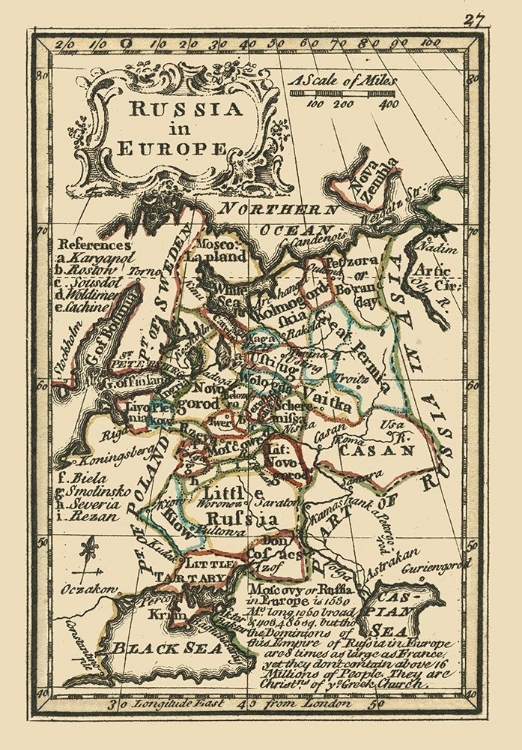 Picture of EUROPE RUSSIA - BOWEN 1758