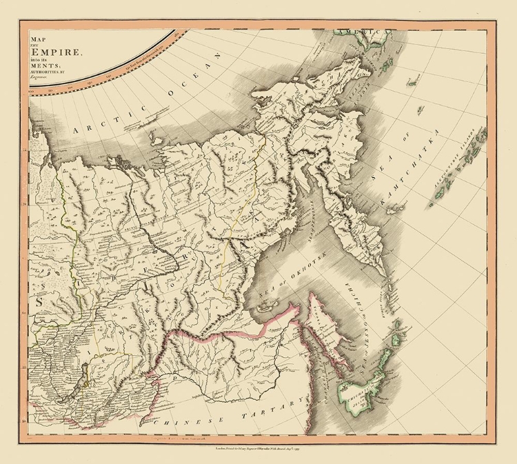 Picture of RUSSIAN EMPIRE IN ASIA RUSSIA - CARY 1799
