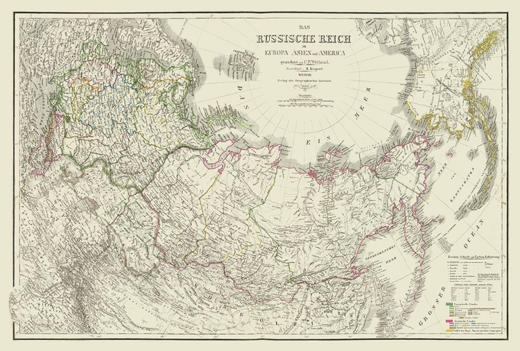 Picture of RUSSIAN EMPIRE IN EUROPE ASIA AMERICA RUSSIA