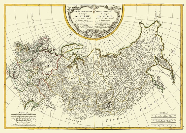 Picture of RUSSIAN EMPIRE EUROPE ASIA RUSSIA - BONNE 1785