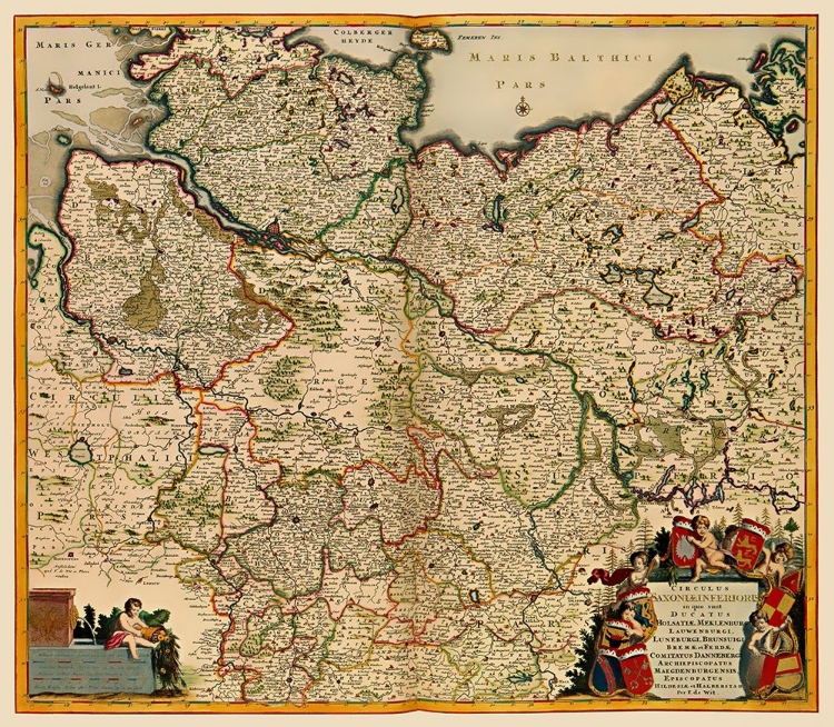 Picture of SAXONY GERMANY - DE WIT 1688