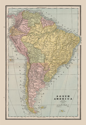 Picture of SOUTH AMERICA - CRAM 1888