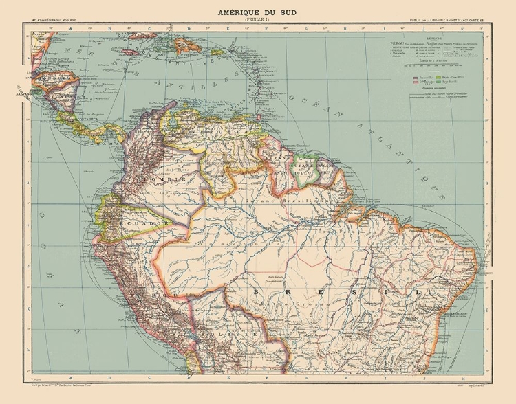 Picture of NORTH SOUTH AMERICA - SCHRADER 1908