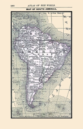 Picture of SOUTH AMERICA - ALDEN 1886