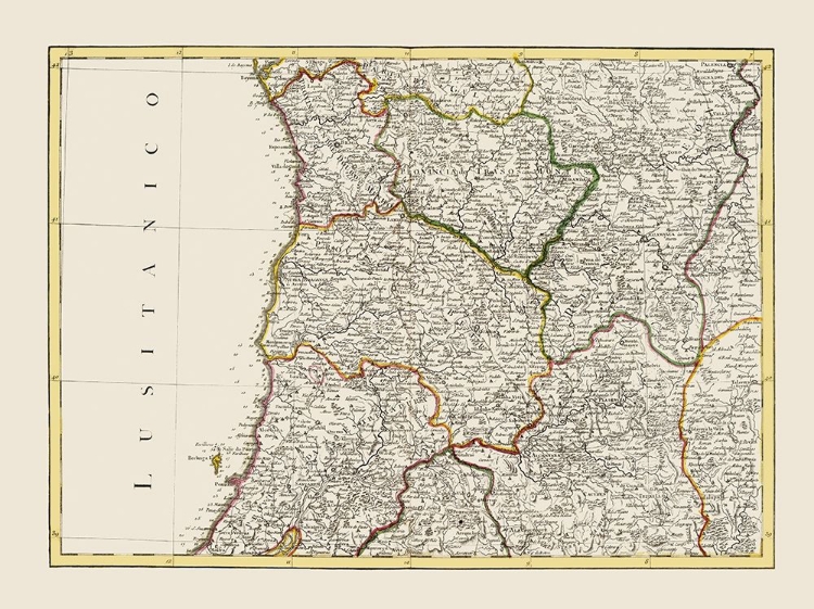 Picture of SPAIN PORTUGAL - LATTRE 1780