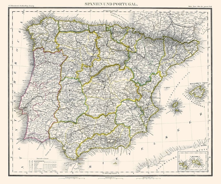 Picture of SPAIN PORTUGAL - STEIN 1854