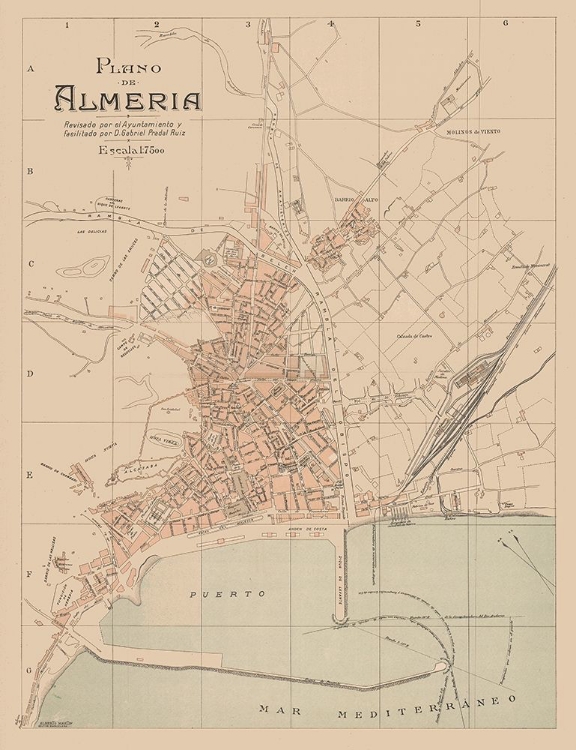 Picture of ALMERIA SPAIN EUROPE - MARTIN 1897