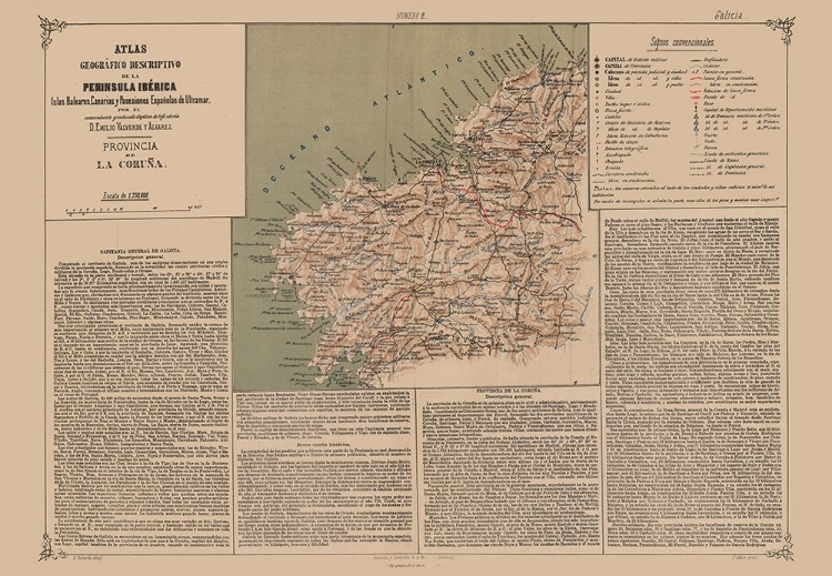 Picture of A CORUNA PROVINCE SPAIN - VALVERDE 1880