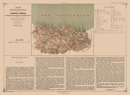 Picture of BISCAY PROVINCE SPAIN - VALVERDE 1880