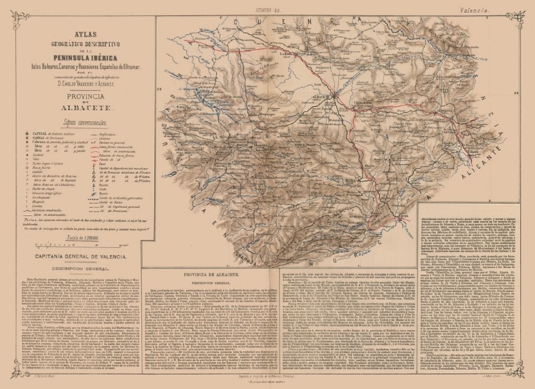 Picture of ALBACETE PROVINCE SPAIN - VALVERDE 1880