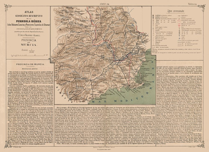 Picture of MURCIA PROVINCE SPAIN - VALVERDE 1880