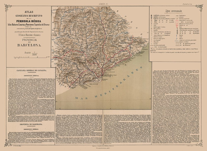 Picture of BARCELONA PROVINCE SPAIN - VALVERDE 1880