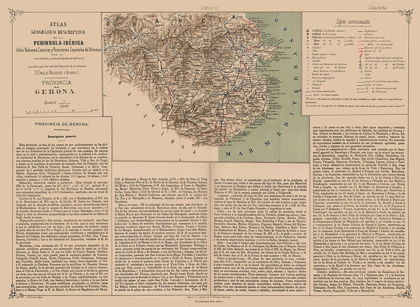 Picture of GIRONA PROVINCE SPAIN - VALVERDE 1880