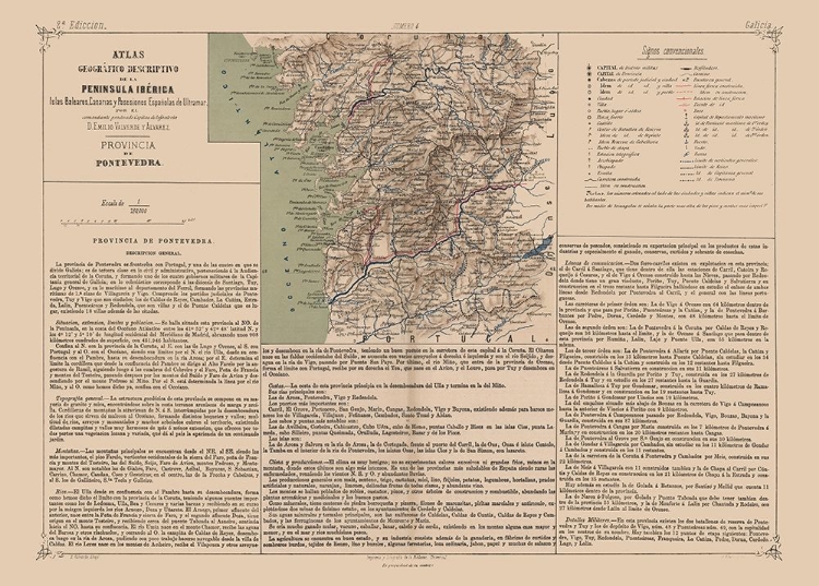 Picture of PONTEVEDRA PROVINCE SPAIN - VALVERDE 1880