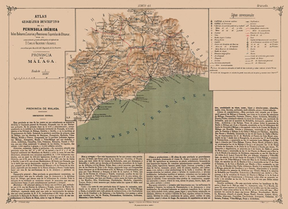 Picture of MALAGA PROVINCE SPAIN - VALVERDE 1880