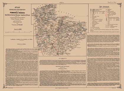 Picture of VALLADOLID PROVINCE SPAIN - VALVERDE 1880