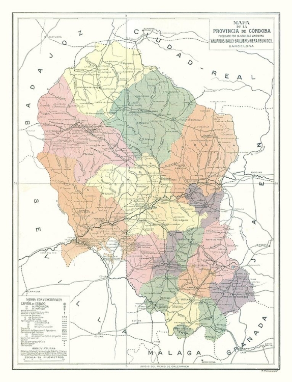 Picture of CORDOVA PROVINCE SPAIN - POMPIDO 1913