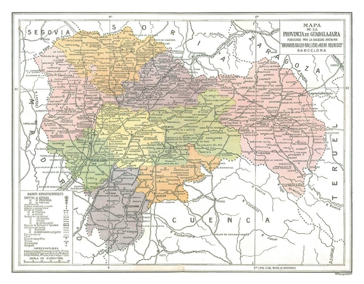 Picture of GUADALAJARA PROVINCE SPAIN - POMPIDO 1913