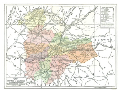 Picture of VALLADOLID PROVINCE SPAIN - POMPIDO 1913